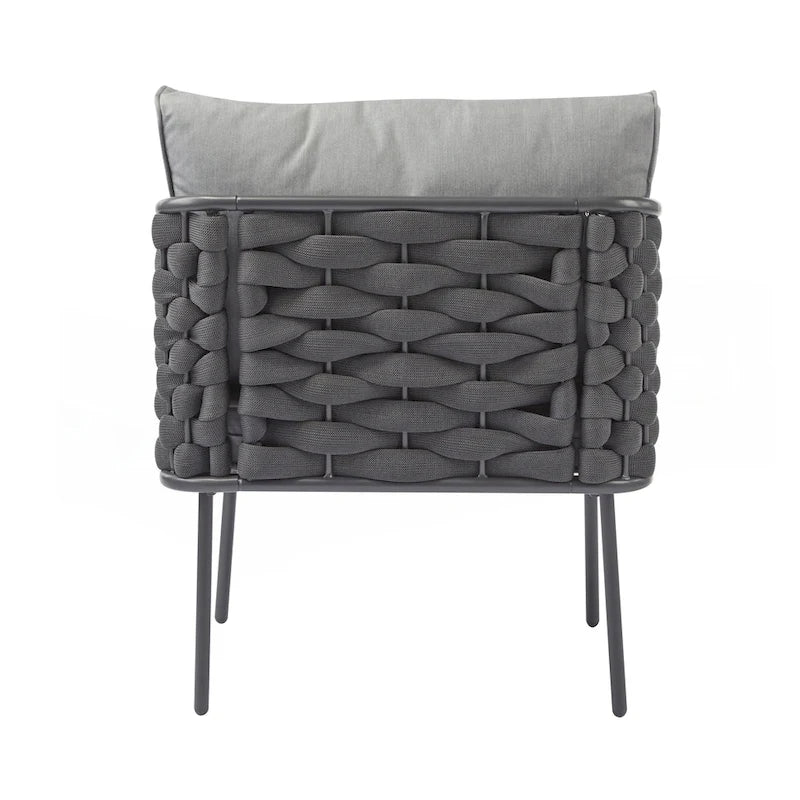 4-Pieces Outdoor Metal Patio Furniture Set