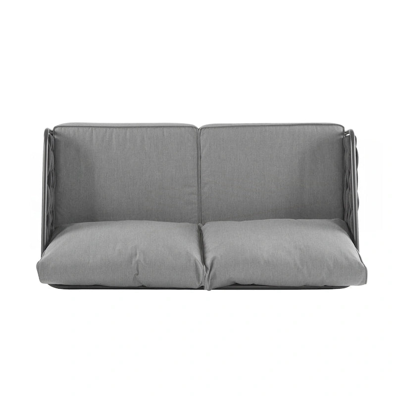 4-Pieces Outdoor Metal Patio Furniture Set