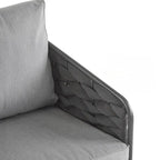 4-Pieces Outdoor Metal Patio Furniture Set