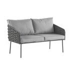 4-Pieces Outdoor Metal Patio Furniture Set