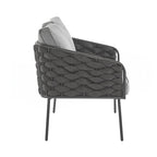 4-Pieces Outdoor Metal Patio Furniture Set