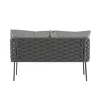 4-Pieces Outdoor Metal Patio Furniture Set