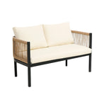 Roomfitters Modern Outdoor Sofa Set with Table, Multi-Person Patio Furniture Set for Garden, Backyard, Balconies