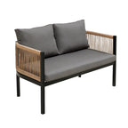 Roomfitters Modern Outdoor Sofa Set with Table, Multi-Person Patio Furniture Set for Garden, Backyard, Balconies
