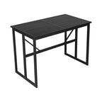 Roomfitters Iron Outdoor Dining Set with Acacia Wood Armrests for Patio, Balcony, Backyard