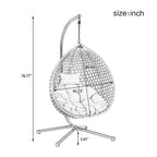 Roomfitters Versatile Hanging Egg Chair for Indoor and Outdoor Use