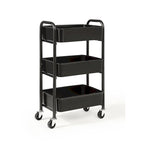 3-Tier Delicate Compact Rolling Metal Storage Organizer