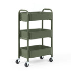 3-Tier Delicate Compact Rolling Metal Storage Organizer