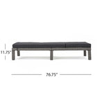Luxury Outdoor Wicker Lounger