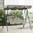 3-Seat Outdoor Patio Swing Chair with Removable Cushion