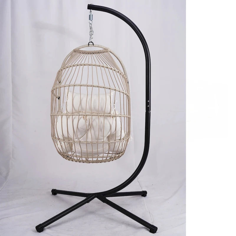 Outdoor Egg Hanging Chair with Stand