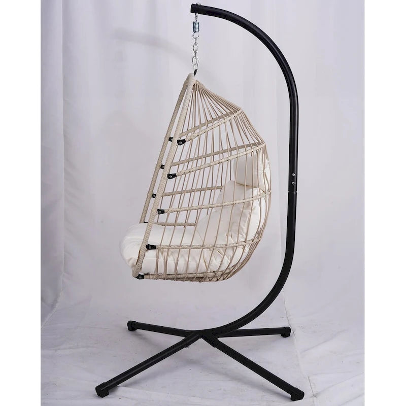 Outdoor Egg Hanging Chair with Stand