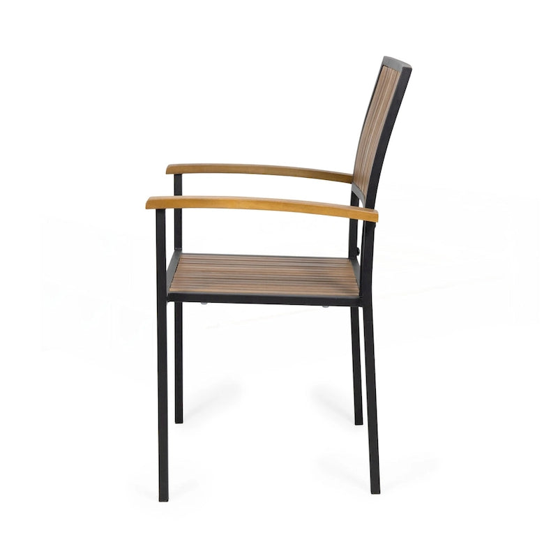 Industrial Chic Dining Chairs Set of 2