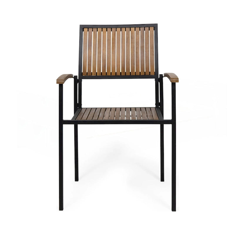 Industrial Chic Dining Chairs Set of 2