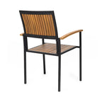 Industrial Chic Dining Chairs Set of 2