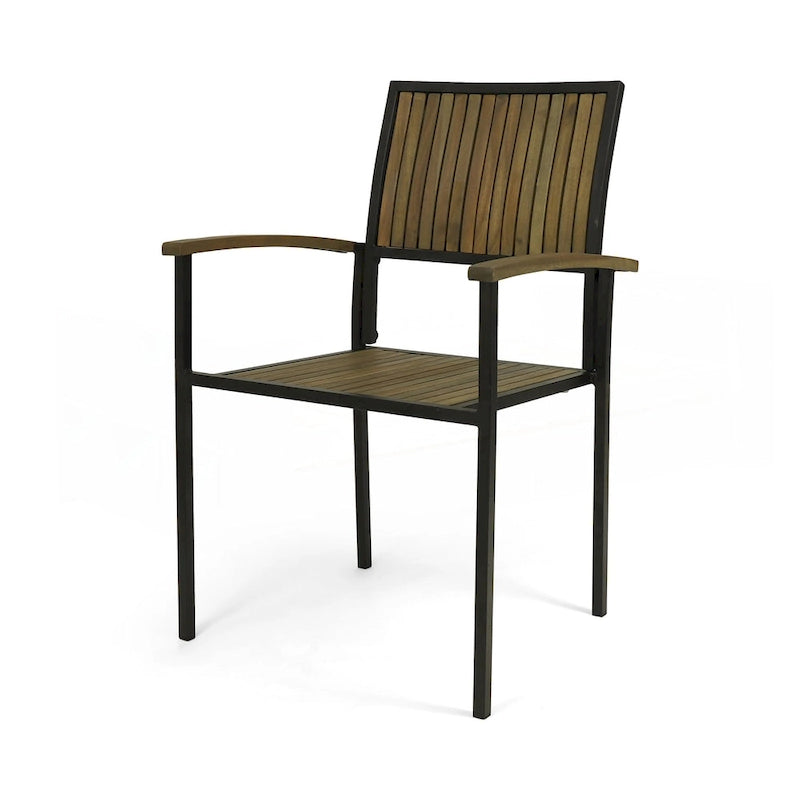 Industrial Chic Dining Chairs Set of 2