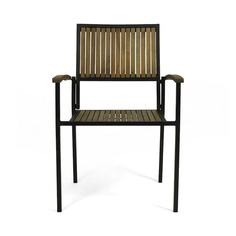 Industrial Chic Dining Chairs Set of 2
