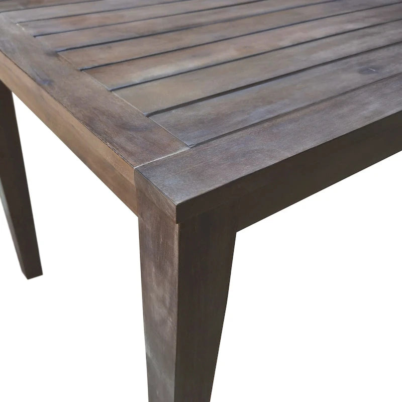 Acacia Wood Outdoor Dining Table And Chairs Suitable For Patio