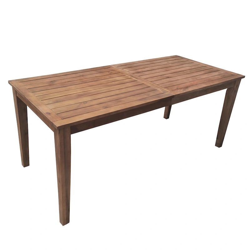 Acacia Wood Outdoor Dining Table And Chairs Suitable For Patio