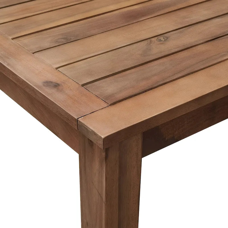 Acacia Wood Outdoor Dining Table And Chairs Suitable For Patio