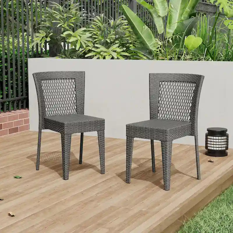 Premium Stackable Patio Chairs set of 2