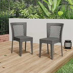 Premium Stackable Patio Chairs set of 2