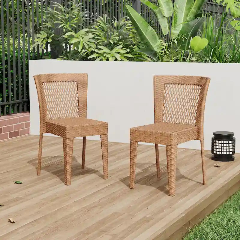 Premium Stackable Patio Chairs set of 2