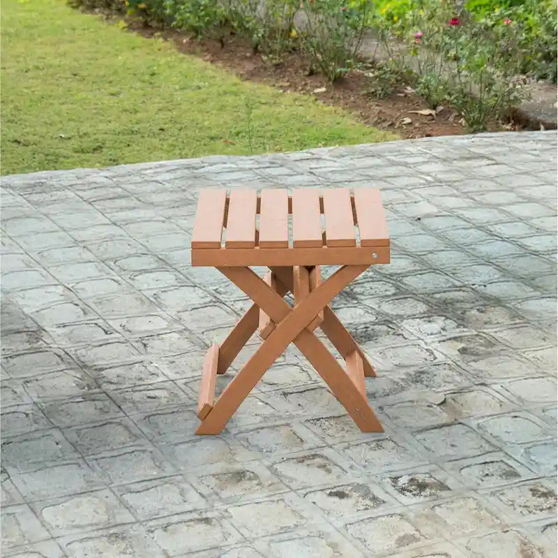 Versailles Quick Assembly All-Weather Outdoor Folding Patio Chair and Table Set - 3-piece