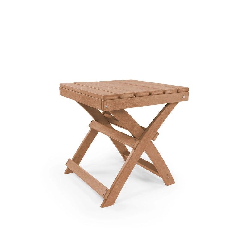 Versailles Quick Assembly All-Weather Outdoor Folding Patio Chair and Table Set - 3-piece