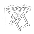 Versailles Quick Assembly All-Weather Outdoor Folding Patio Chair and Table Set - 3-piece