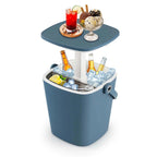 Costway 4 Gallon Portable Cooler Bar Table with Handle Bottle Opener & - See Details