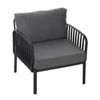 ( SET OF 2 ) Outdoor Patio Club Chair, Modern Patio Furniture, Waterproof Thick Cushion Deep Seating for Porch, Balcony