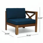 Outdoor L SHAPE SOFA SET,TEAK