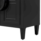 Four-door sideboard with French-Inspired,Suitable for Living Rooms, Entrance and Study Rooms