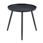 Modern 3-Piece Outdoor Set  17.7 Spill-Proof Round Coffee Table & 2 Rattan Swivel Chairs for Patio Tea Time