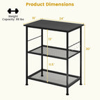 Costway 3-Tier Kitchen Serving Cart Utility Standing Microwave Rack - See Details