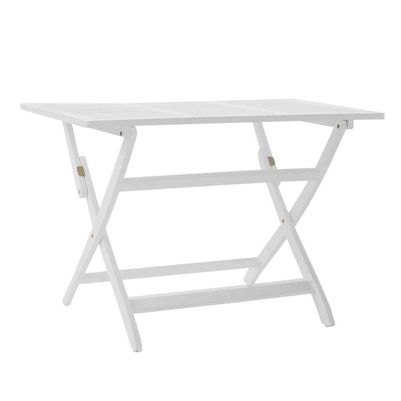5-Piece Outdoor Acacia Wood Folding Dining Set with Folding Table and 4 Folding Chair
