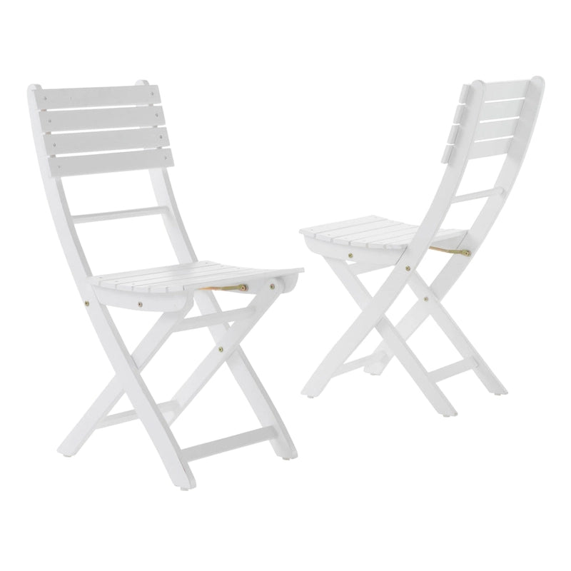 5-Piece Outdoor Acacia Wood Folding Dining Set with Folding Table and 4 Folding Chair