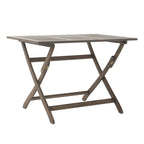 5-Piece Outdoor Acacia Wood Folding Dining Set with Folding Table and 4 Folding Chair