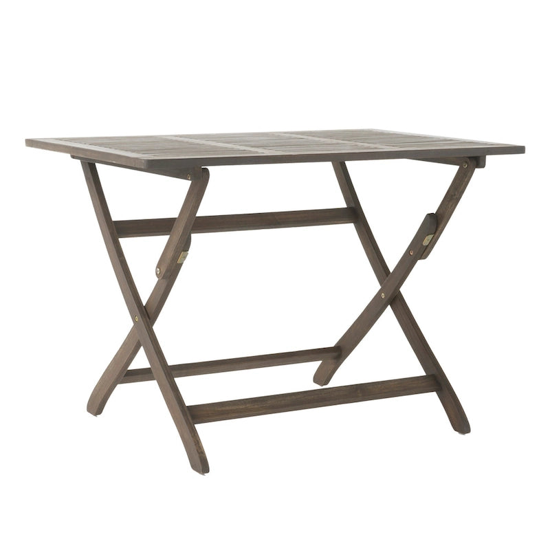 5-Piece Outdoor Acacia Wood Folding Dining Set with Folding Table and 4 Folding Chair