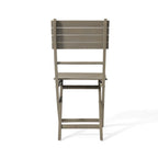 5-Piece Outdoor Acacia Wood Folding Dining Set with Folding Table and 4 Folding Chair