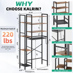 8-Tier Over The Toilet Storage with Side Rack, Over Toilet Storage Rack with Adjustable Shelf & Drain Basket
