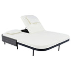 All-Weather Rattan Daybed, 5-Adjustable Backrest, Removable Cushions