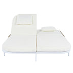 All-Weather Rattan Daybed, 5-Adjustable Backrest, Removable Cushions