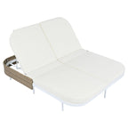 All-Weather Rattan Daybed, 5-Adjustable Backrest, Removable Cushions