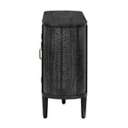 Farmhouse Sideboard Cabinet with Glass Doors & Adjustable Shelves