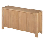 4-Door Distressed Finished Sideboard Buffet Cabinet with Adjustable Shelves