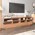 Modern TV with 4 Drawers& 2 open Cabinets,Media Console Table
