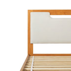 Mid Century Modern Solid Wood Storage Platform Bed