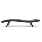 Mach Chaise Lounger, Dark Brown Rattan Wicker Frame, Outdoor, 79 Inch
